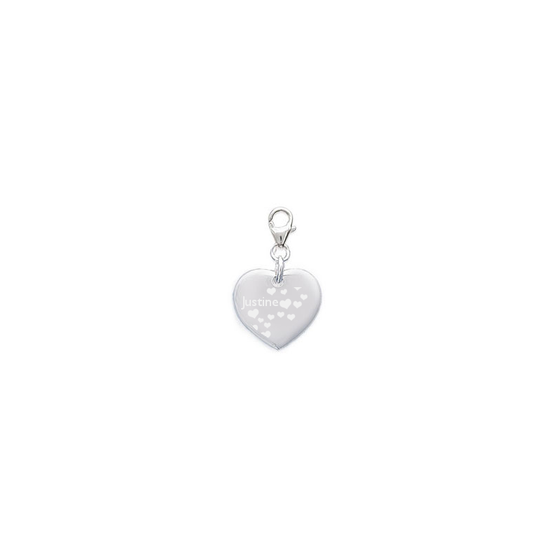 Pendentif Argent 925‰ Coeur Clip