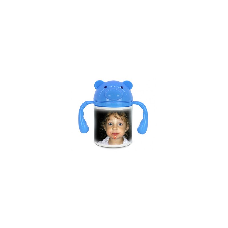 Gourde Cochon Bleu pour Enfant