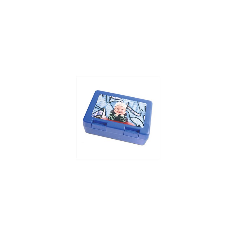 Boîte bleu à sandwich, repas ou goûter