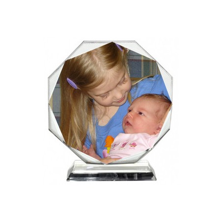 Cadre Photo en Verre Cristal Soleil