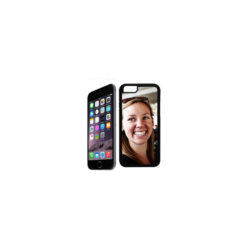 Coque Photo iPhone 6/6S Bord Souple Noir