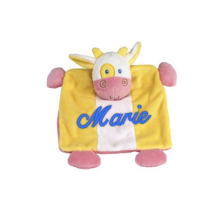 Doudou Potache la Vache Brodé