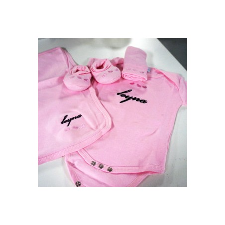 Coffret Body 5 pièces Rose Brodé