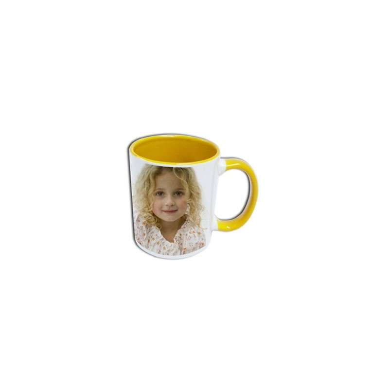 Mug Photo Jaune Clair