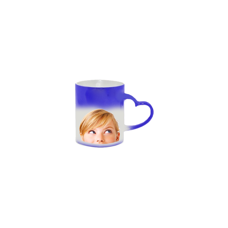 Mug Photo Coeur Magique Bleu