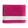 Serviette de Plage Framboise Brodée