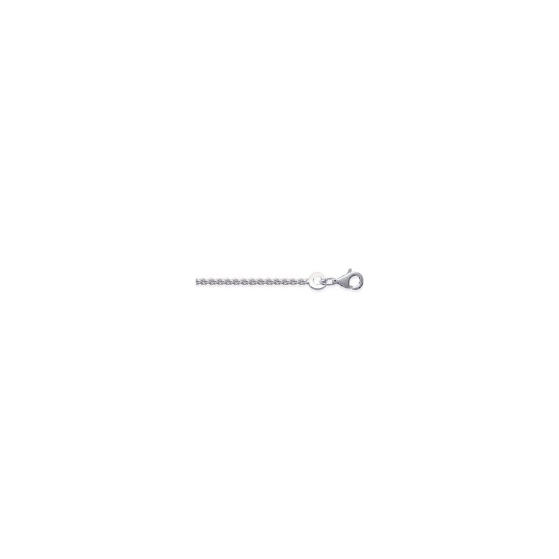 Chaine Corde Argent 50cm