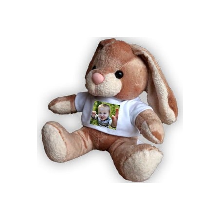 Peluche Lapin avec carotte - 20 cm