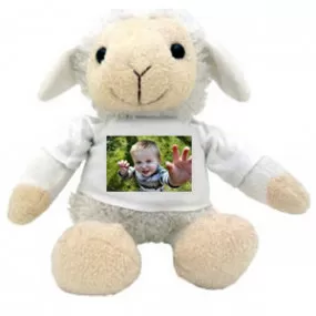 Peluche animal avec t-shirt personnalisable Prénom et Photo · Cadeau  naissance bébé · Grenouille