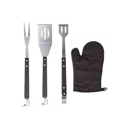 Kit barbecue, tablier brodé et accessoires
