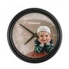 Horloge Photo Murale Ronde Bord Noir