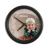 Horloge Photo Murale Ronde Bord Noir