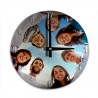 Horloge Photo Murale Ronde Verre