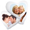 Coussin Blanc en forme de Coeur