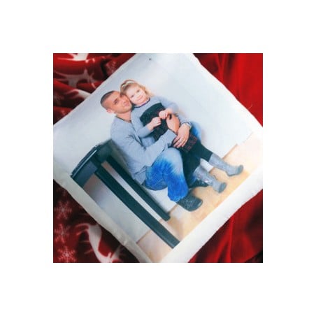 Coussin Blanc Luxe Carré