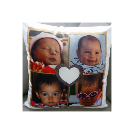 Coussin Blanc Luxe Carré