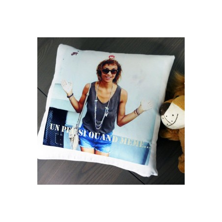 Coussin Blanc Luxe Carré