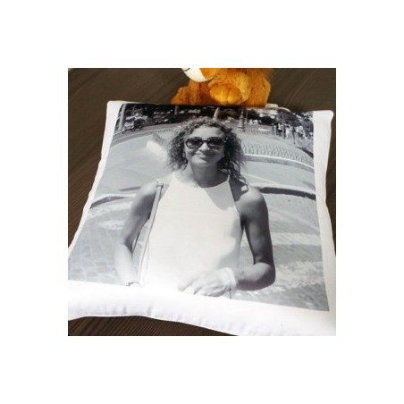 Coussin Blanc Luxe Carré