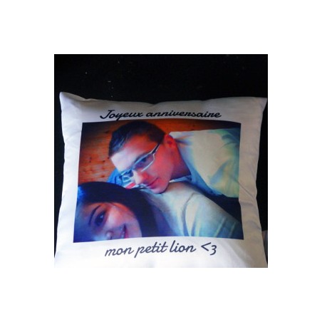 Coussin Blanc Luxe Carré