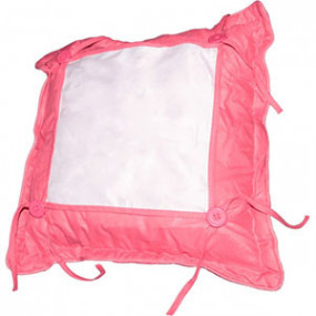 Coussin Bouton Rose