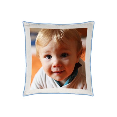 Coussin Bleu Azur Carré