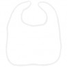Bavoir Blanc Brodé Pour Bébé
