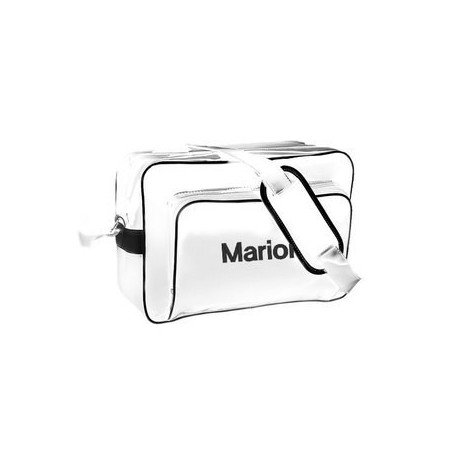 Grande Sacoche Bowling Blanche Brodée