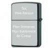 Gravure personnalisée sur zippo Sherlock