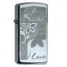 Zippo love flower