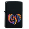 Zippo original love black