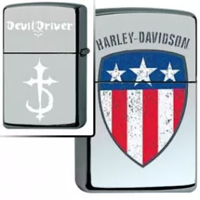 Briquet Zippo Harley Davidson Flag