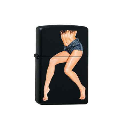 Briquet zippo legs shorts gravé