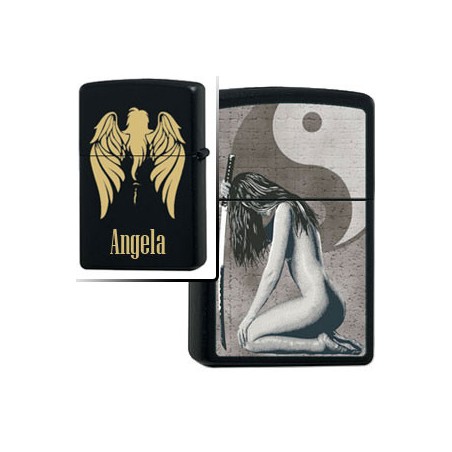 Briquet zippo woman sword