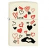 zippo love hearts