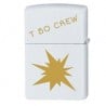 Briquet zippo cards blanc gravé