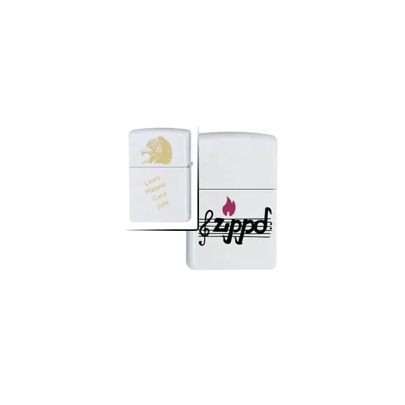 Briquet Zippo Music Notes