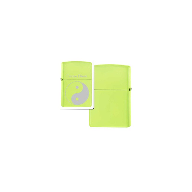 Briquet Zippo Neon Jaune Fluo