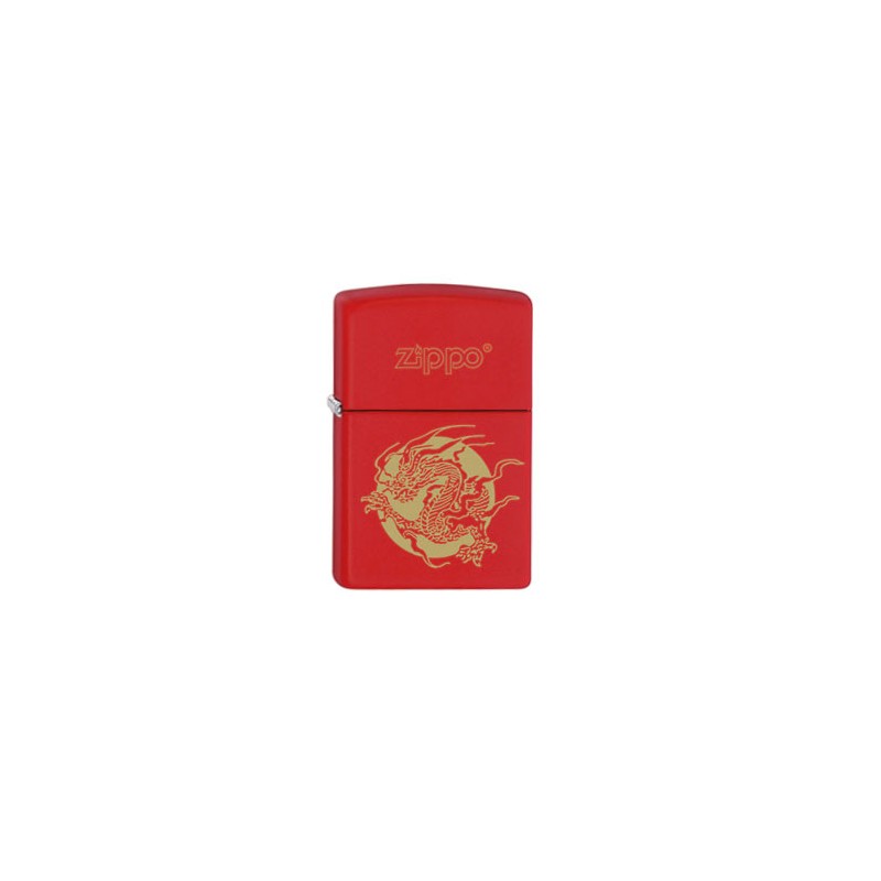 Briquet zippo rouge dragon