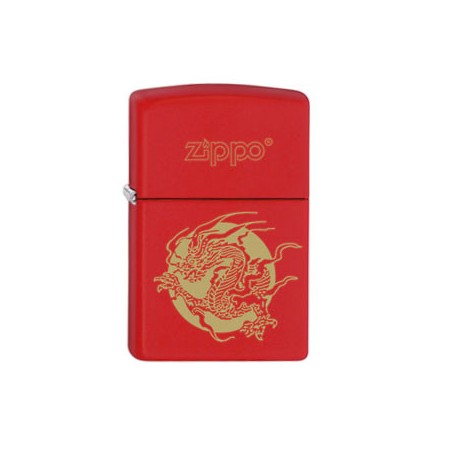 Briquet zippo rouge dragon