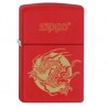 Briquet zippo rouge dragon