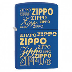 Briquet Zippo Bleu Logos