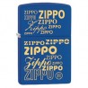 Zippo logos bleu gravé