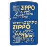 Zippo logos bleu gravé