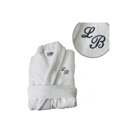 Peignoir Blanc Brodé