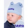Bonnet Bébé Bleu Clair Brodé
