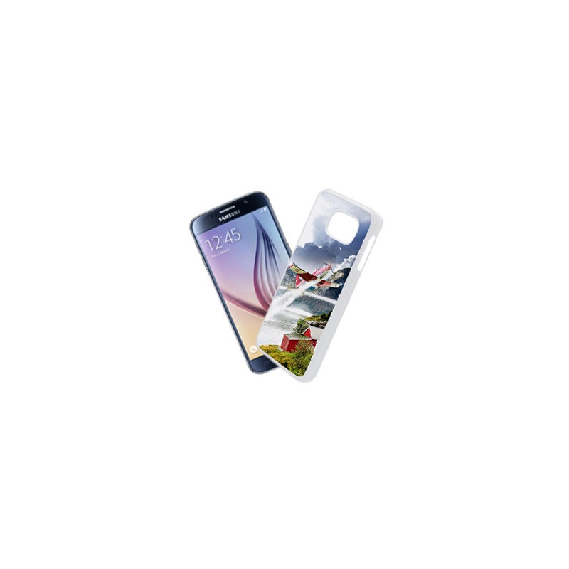 Coque Photo Samsung Galaxy S6 Bord Blanc