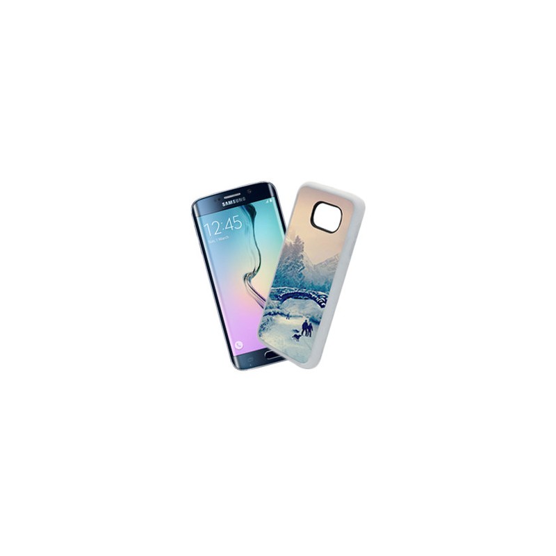 Coque Photo Samsung Galaxy S6 Bord Blanc Souple