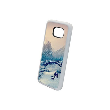 Coque Photo Samsung Galaxy S6 Bord Blanc Souple