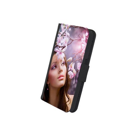 Etui Photo Samsung Galaxy S6 Clapet Bord Noir