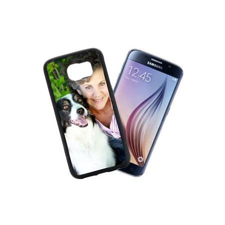 Coque Photo Samsung Galaxy S6 Edge Souple Bord Noir